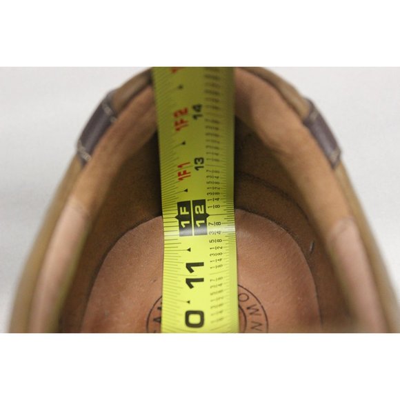 Camel Crown men's khaki leather comfort walking loafers slip on shoes 13 - Picture 9 of 15